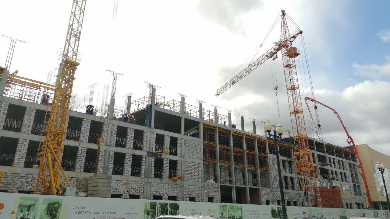 ​В Перми завершено строительство трех этажей гостиницы на улице Окулова