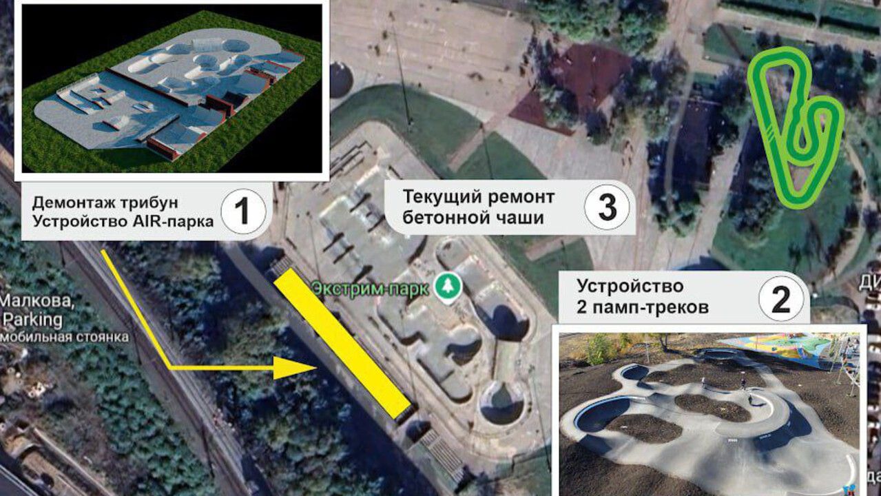 В Перми обновят экстрим-парк на Екатерининской