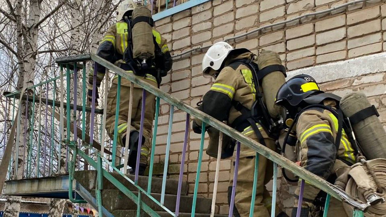 ​Пожарно-тактические учения прошли в Оханске
