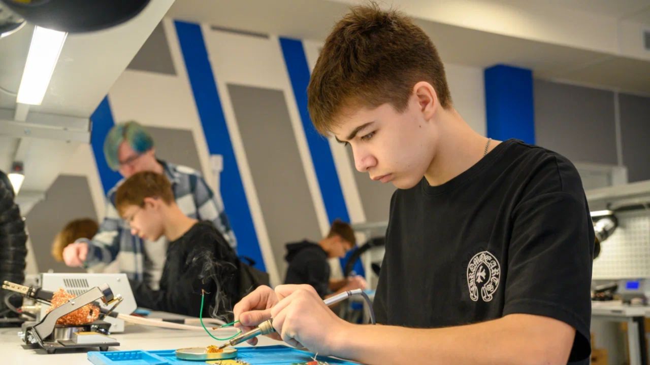 ​Школьники Пермского края примерили будущие профессии на Всероссийском дне открытых дверей «Профессионалитета»