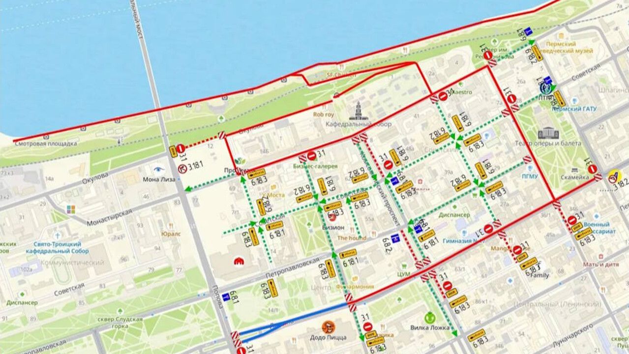 Центр Перми перекроют для проведения полумарафона ЗаБег РФ