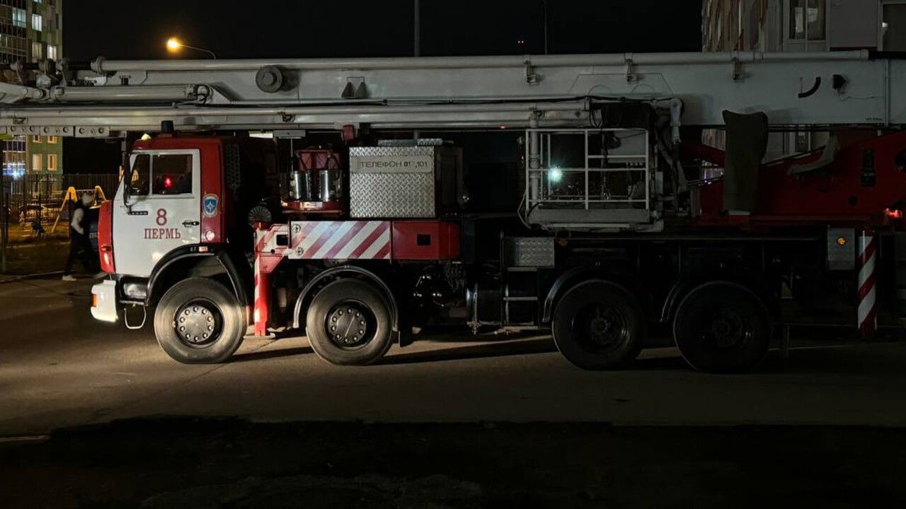 В Перми произошло возгорание строящегося здания отеля на Окулова