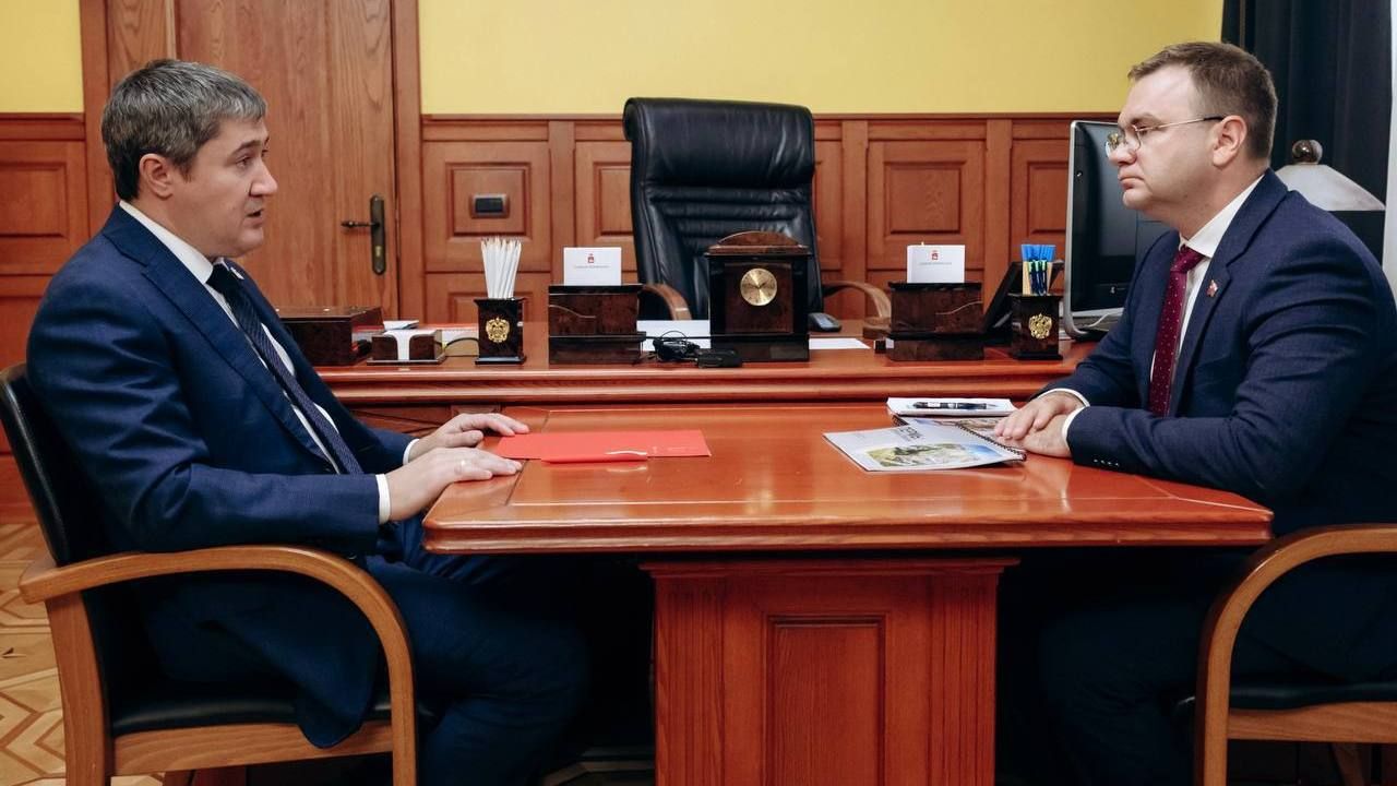 Эдуард Соснин и Дмитрий Махонин обсудили планы по благоустройству Перми