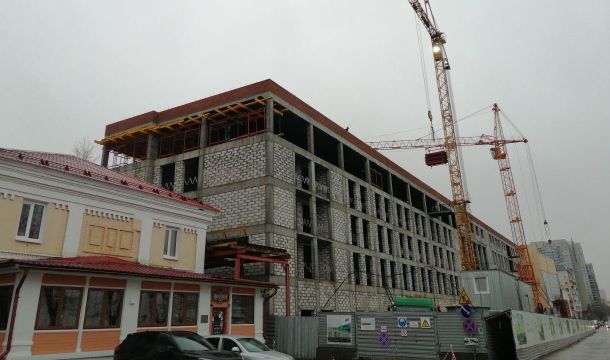 В Перми завершен каркас новой гостиницы на улице Окулова