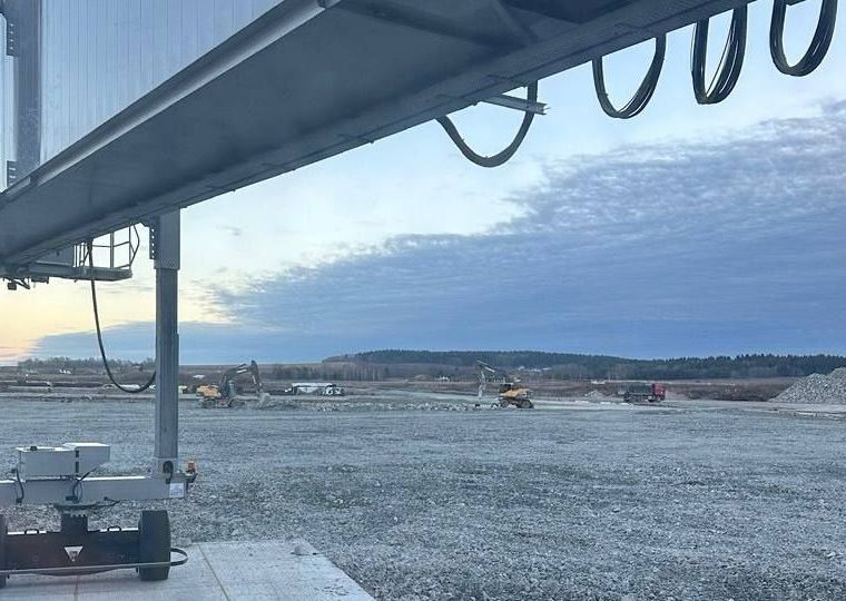 ​В пермском аэропорту началась реконструкция инфраструктуры, которая позволит запустить телетрапы