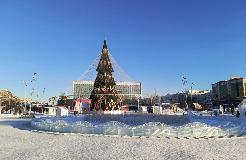​Главный ледовый городок Перми за зиму посетили почти 600 тысяч человек