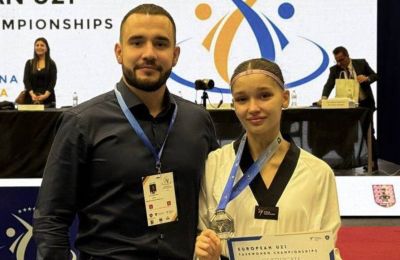 ​Пермячка Дана Конюхова завоевала серебряную медаль Первенства Европы по олимпийскому тхэквондо