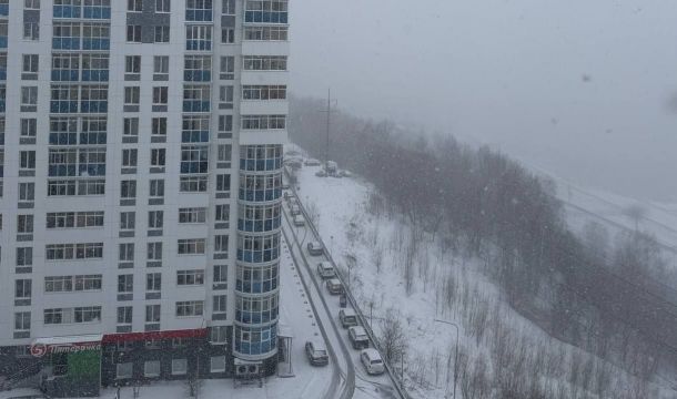 ​Треть месячной нормы снега выпала за сутки в Перми