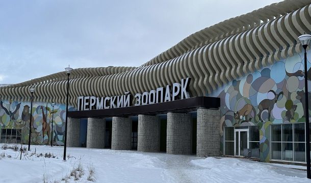 Животные Пермского зоопарка встречают первый снег в новом помещении в зоопарка 