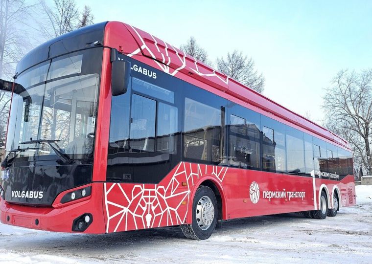 В Перми на маршрут № 59 вышел трехосный автобус