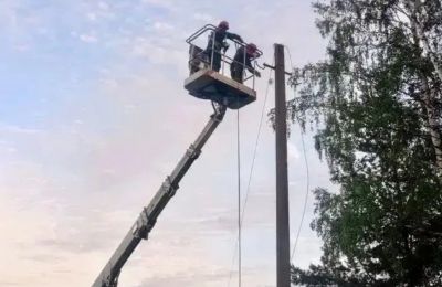 В Прикамье восстановление электроснабжения после непогоды достигло 75% обесточенных потребителей