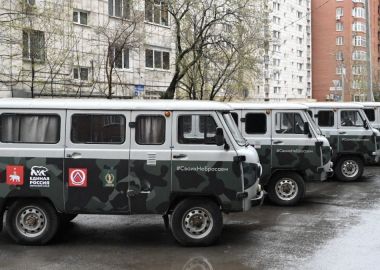 Из Перми в зону СВО отправили пять автомобилей «УАЗ» с гуманитарным грузом 